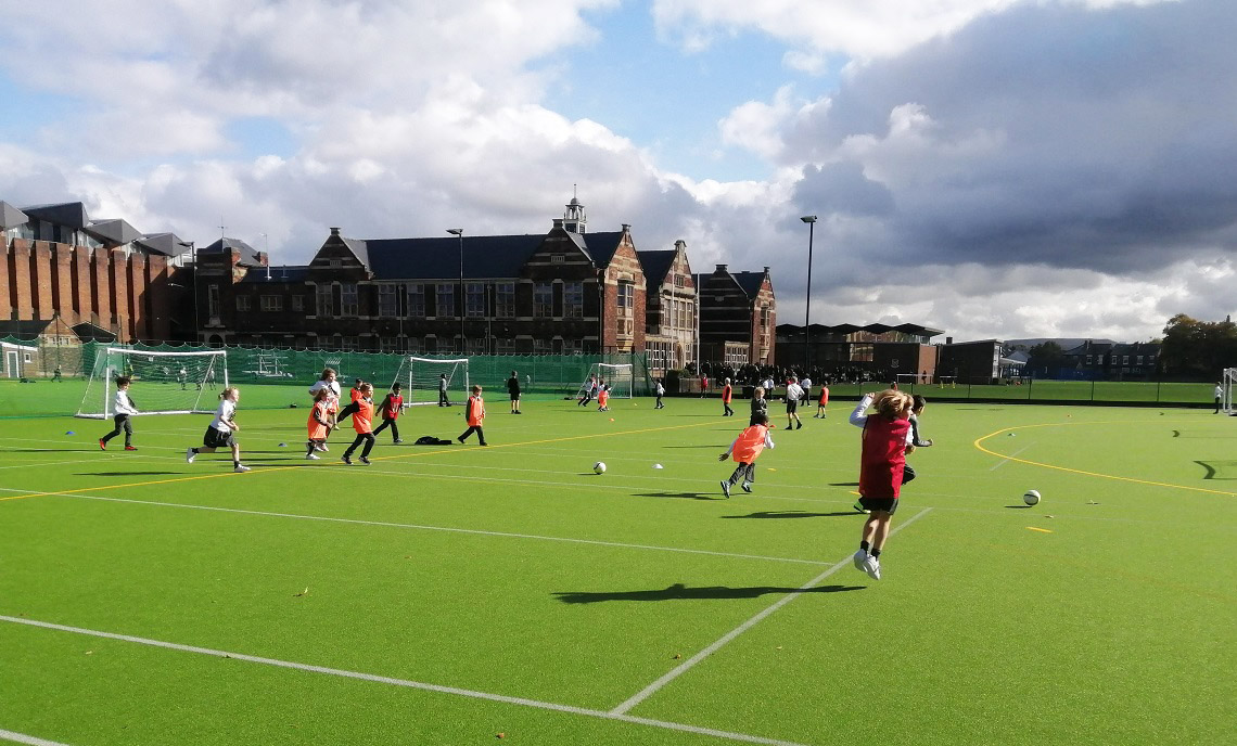Football on the all-weather pitch