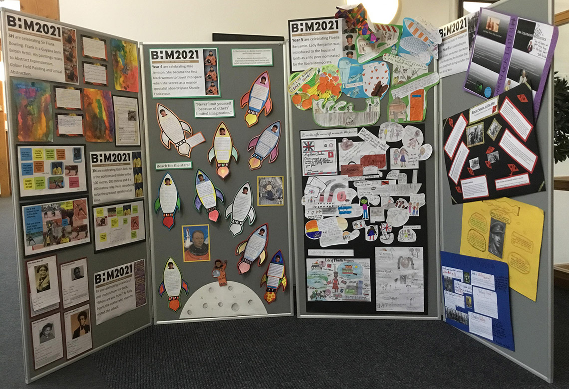 Black History Month 2021 - display in reception
