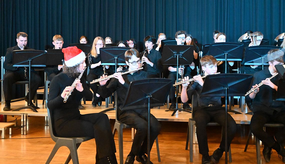 Flutes at the 2021 Christmas Concert