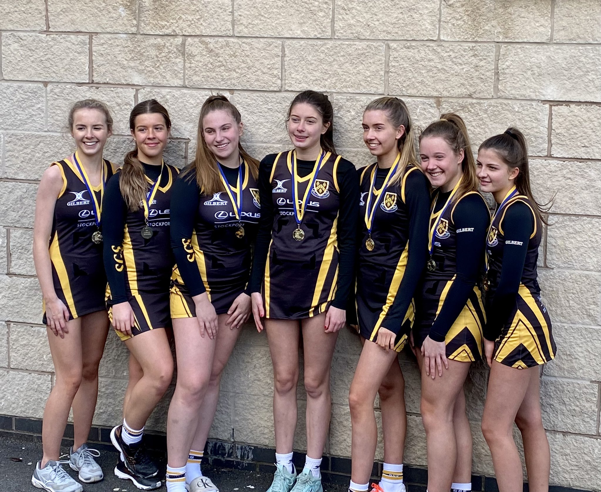 Players from the U16 County Netball team