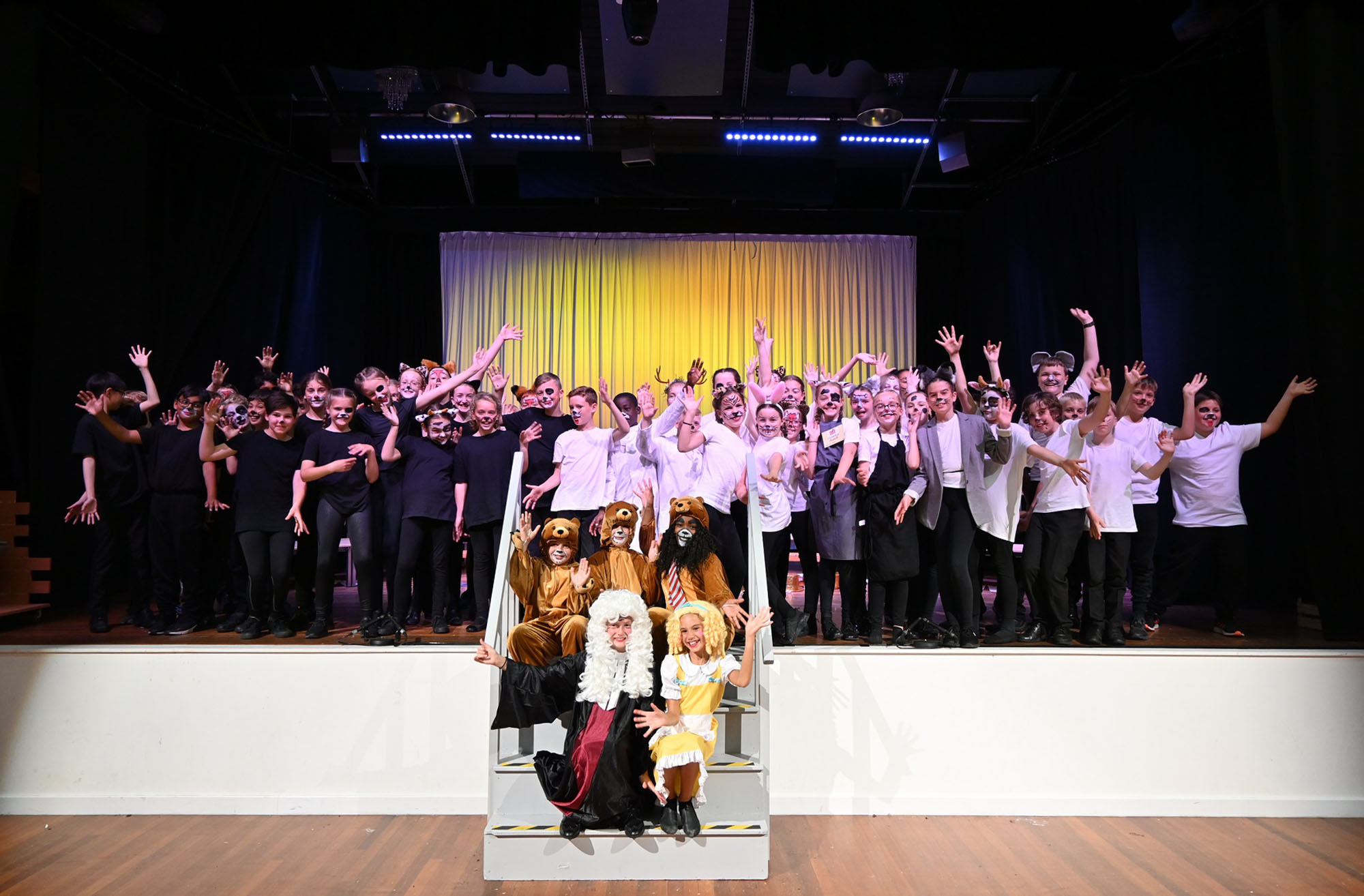 Pupils involved in the 2022 Year Six Production