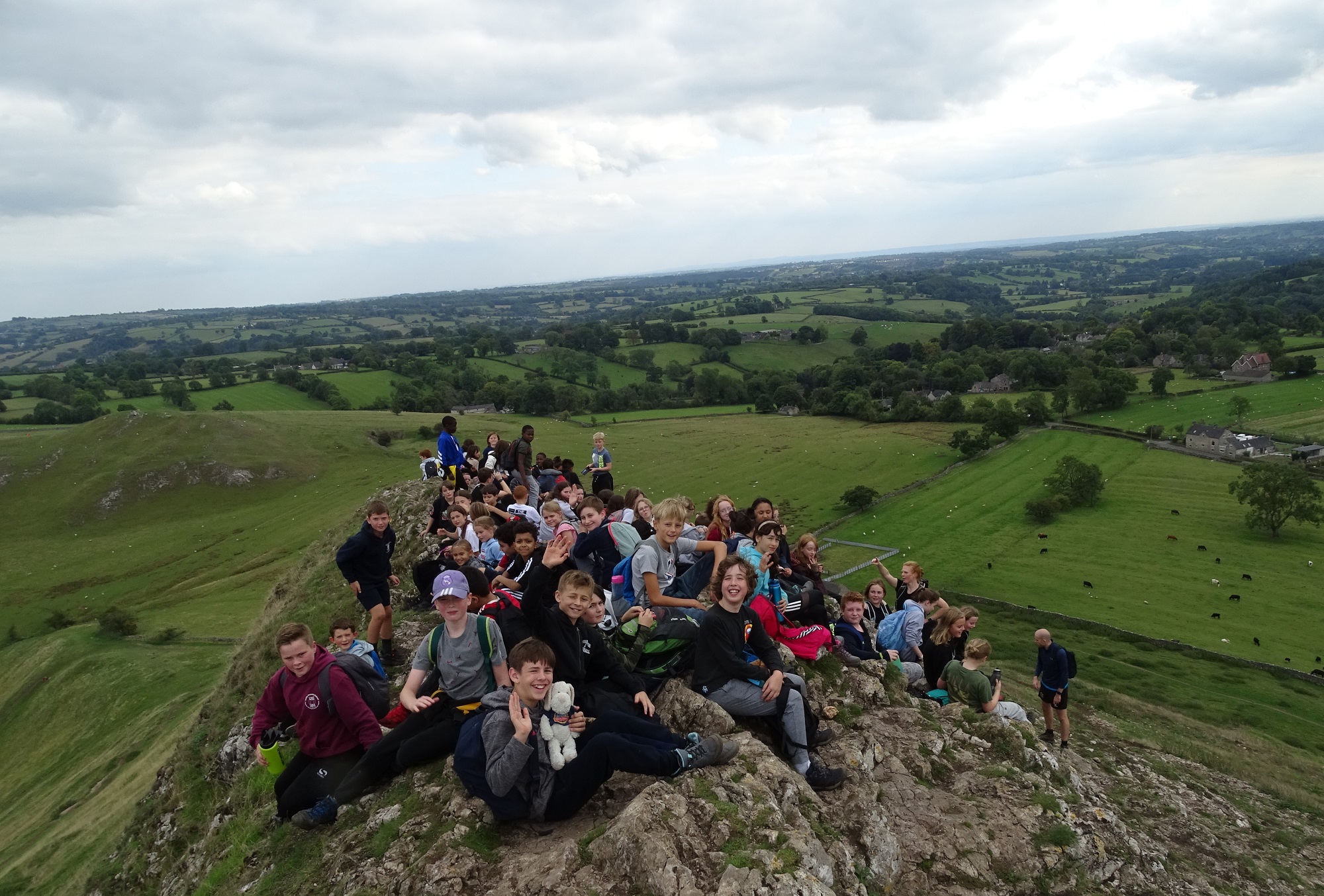 First Year pupils enjoy the scenery during their 2022 residential