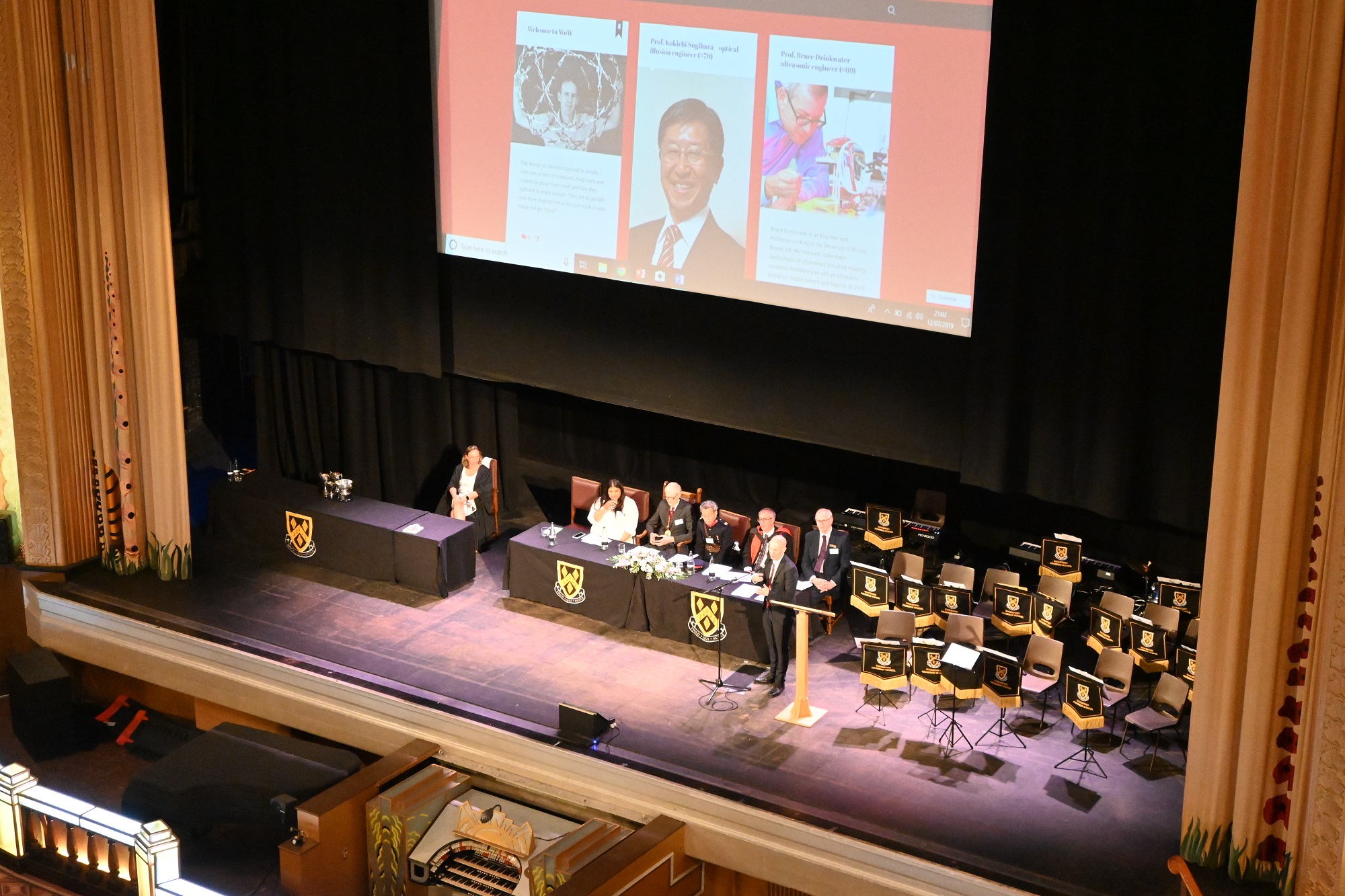 Guest speaker Dr Pritchard talks to the crowd at Speech Day 2023