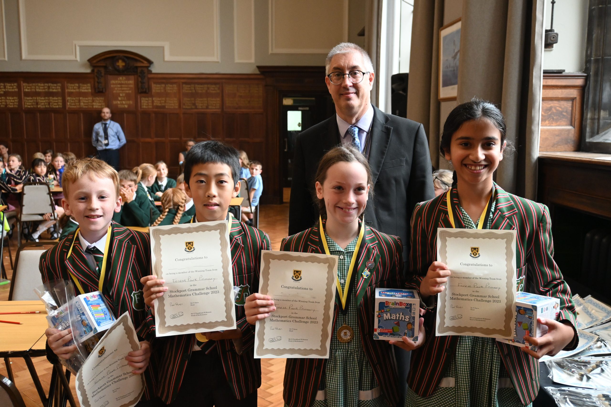The Tuesday session winners of the 2023 Year 5 Maths Challenge - Forest Park Preparatory School