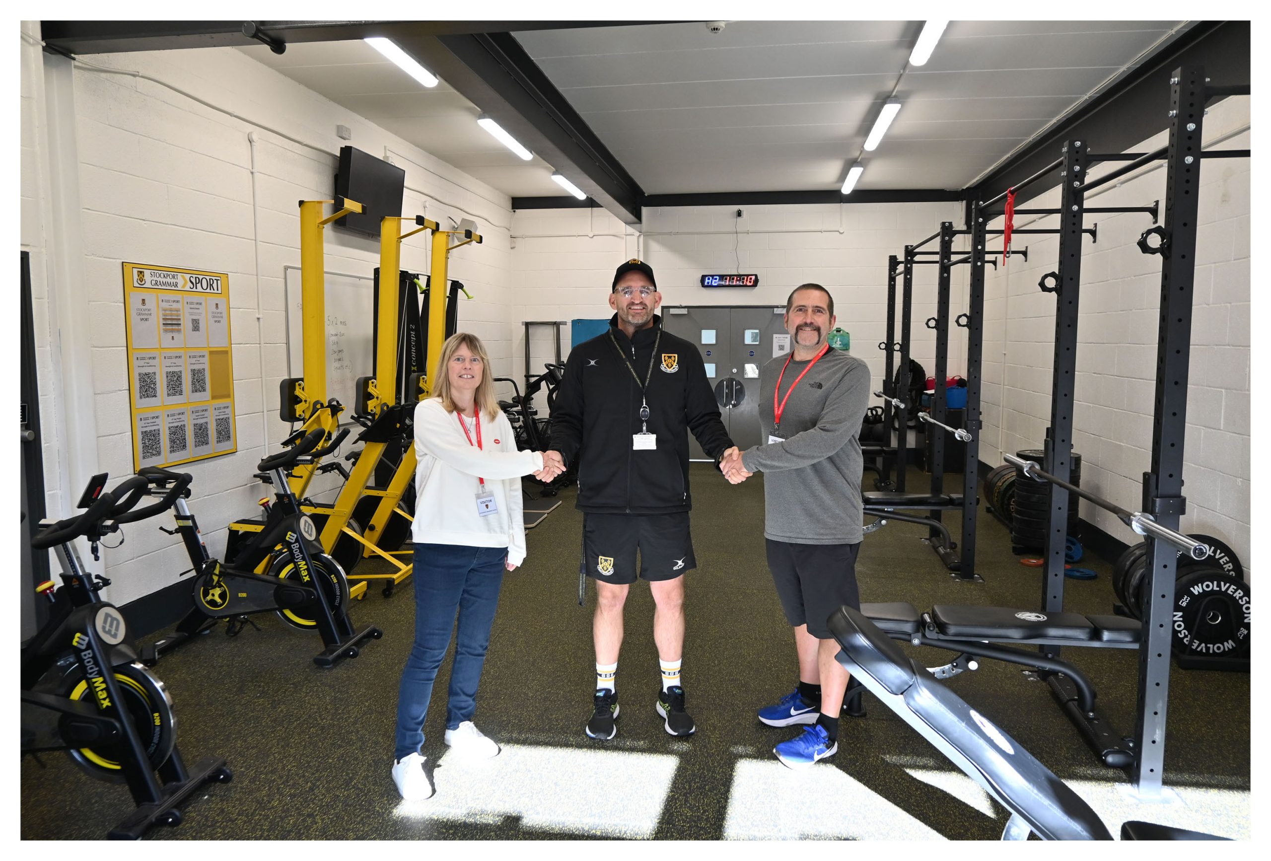 Director of Sport Mr Marsh thanks the SPA for their funding to redevelop the Fitness Suite
