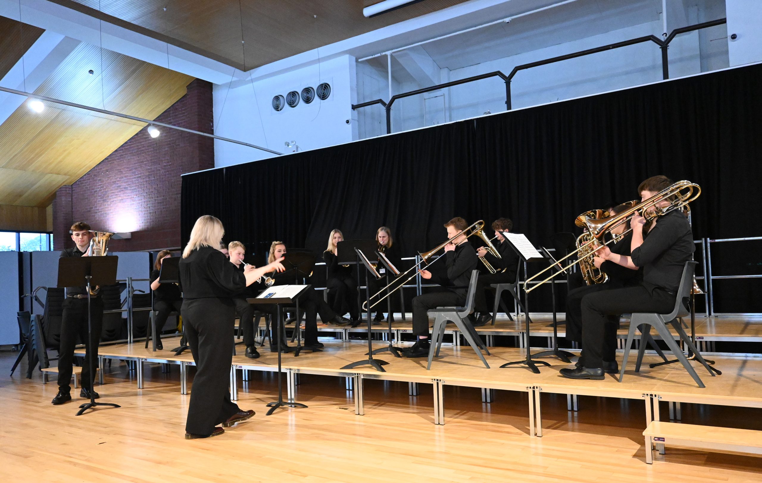 Brass Ensemble performing at the 2024 Summer Concert